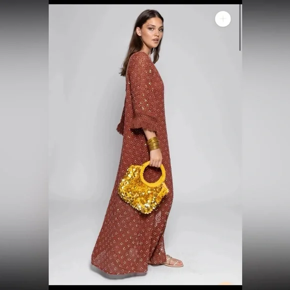 NWT Sundress ROSE LONG DRESS
size Large/XL - Picture 2 of 12